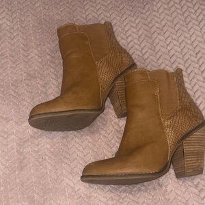 Cato Brown Ankle Booties for Women